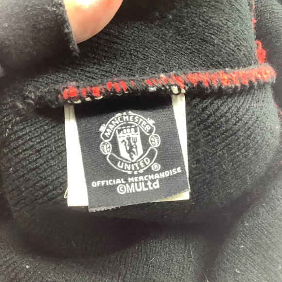 Manchester United F.C. Official Acrylic Knit Beanie Hat Pom Pom - Picture 4 of 6